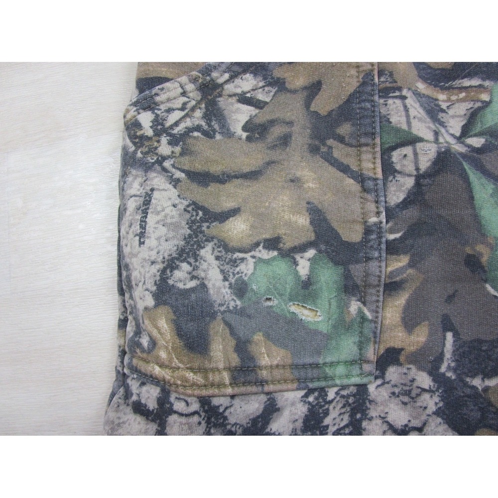 Vintage Jerzees Outdoors Camo Sweatpants (L) BigWoods Cargo Pockets Y2K - Picture 6 of 16